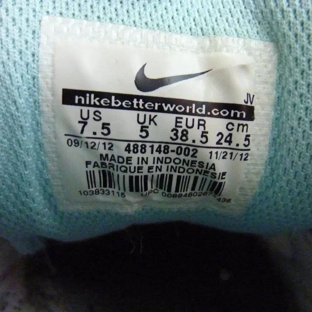 Nike Revolution Running Shoes Sneakers Size US 7.5 Gray Pink Blue - Picture 7 of 8
